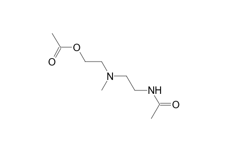N-{2-[(2-hydroxyethyl)methylamino]ethyl}acetamide, acetate (ester)