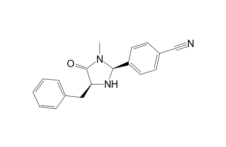 (2S,5S)-5-benzyl-3-methyl-2-(4-cyanophenyl)imidazolidin-4-one