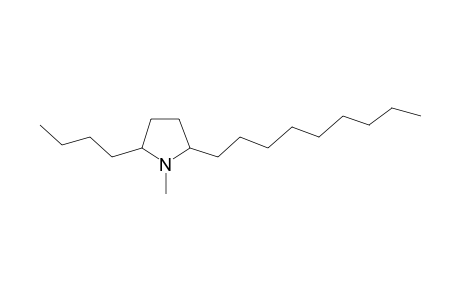 Pyrrolidine, 2-bytyl-1-methyl-5-nonyl-