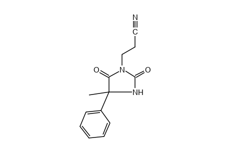 2,5-dioxo-4-methyl-4-phenyl-1-imidazolinepropionitrile