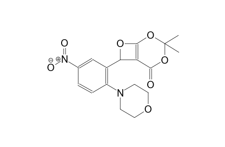 3,3-Dimethyl-7-(2-morpholin-4-yl-5-nitro-phenyl)-2,4,8-trioxa-bicyclo[4.2.0]oct-1(6)-en-5-one