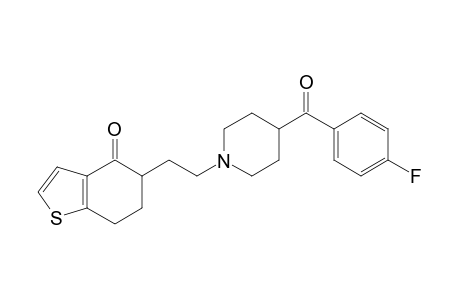 5-[2-[4-(4-fluorobenzoyl)piperidin-1-yl]ethyl]-6,7-dihydro-5H-1-benzothiophen-4-one