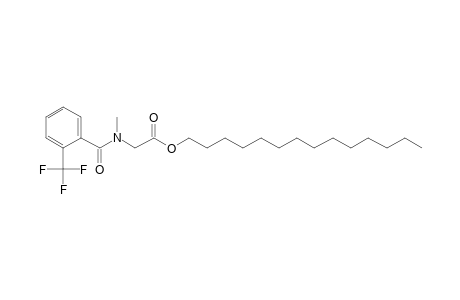 Sarcosine, N-(2-trifluoromethylbenzoyl)-, tetradecyl ester