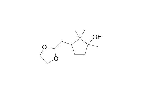 3-([1,3]Dioxolan-2-yl)methyl-1,2,2-trimethyl-cyclopentanol