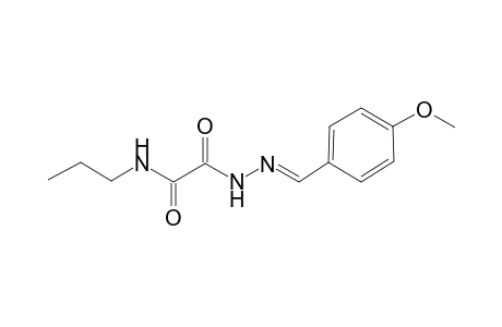 2-[(2E)-2-(4-Methoxybenzylidene)hydrazino]-2-oxo-n-propylacetamide