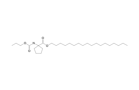 1-Aminocyclopentanecarboxylic acid, N-propyloxycarbonyl-, octadecyl ester