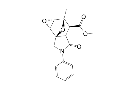 Methyl (1aS*,2R*,3R*,3aS*,6aR*,6bR*)-2-methyl-4-oxo-5-phenyloctahydro-2,6a-epoxyoxireno[e]isoindole-3-carboxylate