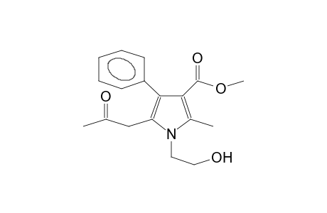 Methyl 4-phenyl-N-(2-hydroxyethyl)-2-methyl-5-(2-oxopropyl)pyrrolin-3-carboxylate