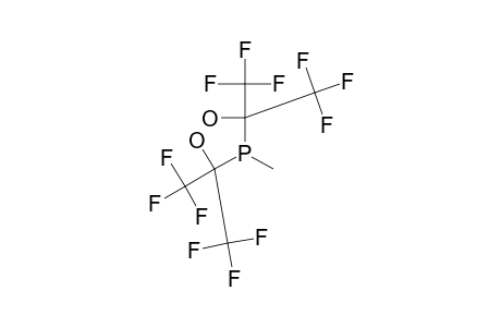 BIS-(2-HYDROXY-1,1,1,3,3,3-HEXAFLUOROISOPROPYL)-MMETHYLPHOSPHANE