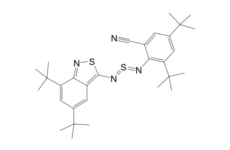 N-(2,4-di-tert-Butyl-6-cyanophenyl)-N'-(2',4'-ditert-butyl-8',9'-thiazabicyclo[4.3.0]nona-2',4',6',9'-tetraen-7'-yl)sulfur diimide