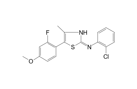 Benzenamine, 2-chloro-N-[5-(2-fluoro-4-methoxyphenyl)-4-methyl-2(3H)-thiazolylidene]-