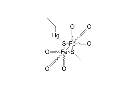 (.my.-Ethylmercurythio)-(.my.-methylthio)-diiron hexacarbonyl