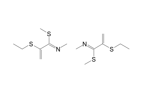 N-METHYL-2-ETHYLSULFANYL-1-METHYLSULFANYL-2-PROPEN-1-IMINE;MIXTURE_OF_ISOMERS