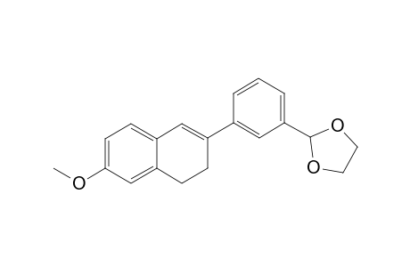 6-Methoxy-2-[3'-(1",3"-dioxolan-2"-yl)phenyl]-3,4-dihydronaphtahlene