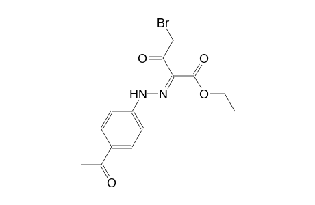 ethyl (2E)-2-[(4-acetylphenyl)hydrazono]-4-bromo-3-oxobutanoate