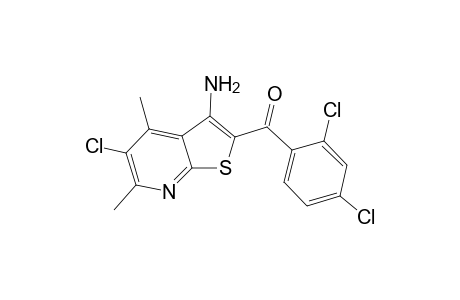 (3-amino-5-chloro-4,6-dimethyl-2-thieno[2,3-b]pyridinyl)-(2,4-dichlorophenyl)methanone