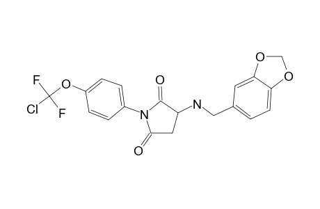 1-[4-[Chloro(difluoro)methoxy]phenyl]-3-(piperonylamino)pyrrolidine-2,5-quinone