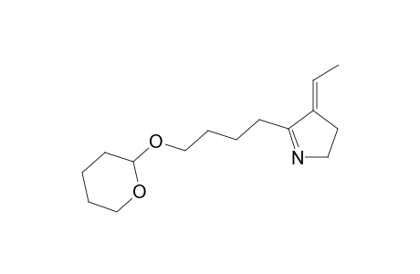 (E)-4-ethylidene-5-(4-((tetrahydro-2H-pyran-2-yl)oxy)butyl)-3,4-dihydro-2H-pyrrole