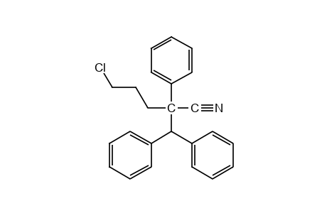 5-chloro-2-(diphenylmethyl)-2-phenylvaleronitrile