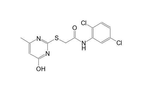 N-(2,5-dichlorophenyl)-2-[(4-hydroxy-6-methyl-2-pyrimidinyl)sulfanyl]acetamide