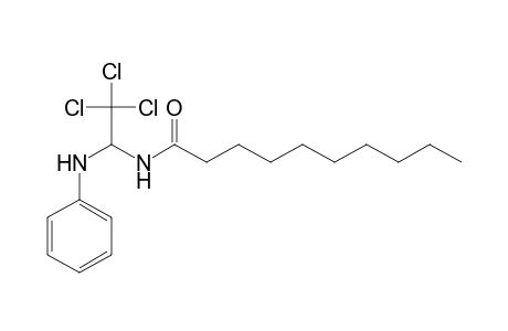 N-(1-Anilino-2,2,2-trichloroethyl)decanamide