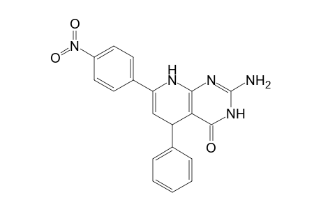 7-(p-Nitrophenyl)-5-phenyl-4-oxo-2-amino-5,8-dihydropyrido[2,3-d]pyrimidine