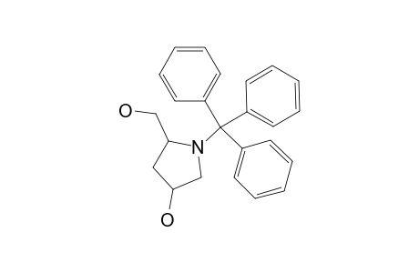 N(1)-[(triphenylmethyl)]-2-(hydroxymethyl)-4-hydroxy-pyrrolidine