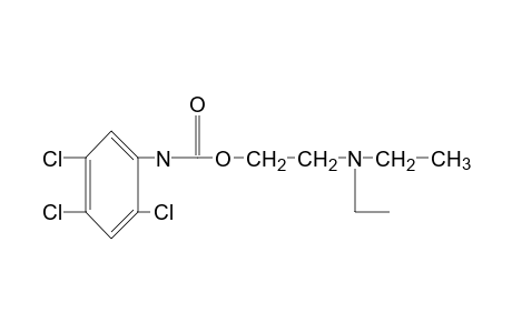 2,4,5-trichlorocarbanilic acid, 2-(diethylamino)ethyl ester