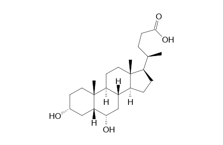 3a,6a-Dihydroxy-5ß-cholan-24-oic acid