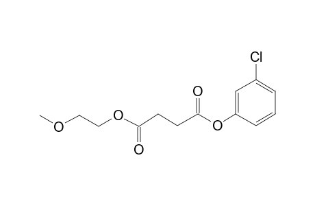 Succinic acid, 3-chlorophenyl 2-methoxyethyl ester