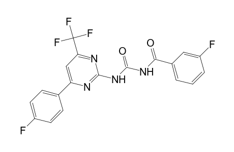 Urea, N-(3-fluorobenzoyl)-N'-[4-(4-fluorophenyl)-6-(trifluoromethyl)-2-pyrimidinyl]-