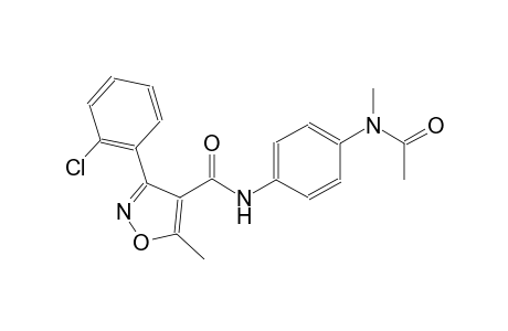 N-{4-[acetyl(methyl)amino]phenyl}-3-(2-chlorophenyl)-5-methyl-4-isoxazolecarboxamide