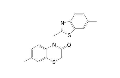 7-Methyl-4-(6-methyl-2-benzoyjiazolyl)-2H-1,4-benzothiazin-3(4H)-one