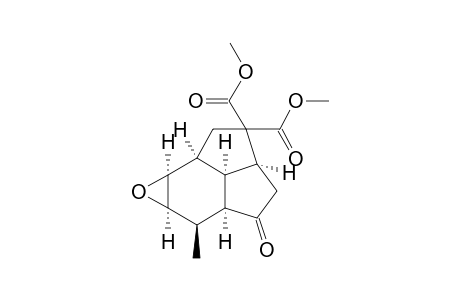 (2a.alpha.,4a.alpha.,5.beta.,6.alpha.,7.alpha.,7a.alpha.,7b.alpha.)-6,7-epoxydecahydro-5-methyl-4-oxo-1H-cyclopenta[cd]indene-2,2-di(methoxycarbonyl)