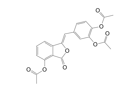 Thunberginol F triacetate [(Z)-3-(3,4-diacetoxybenzylidene)-7-acetoxyphthalide]