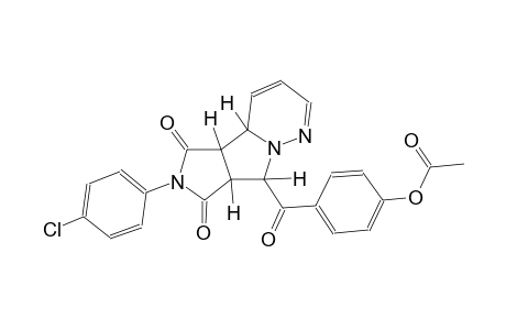4-{[(4aS,4bR,7aS,8R)-6-(4-chlorophenyl)-5,7-dioxo-4b,5,6,7,7a,8-hexahydro-4aH-pyrrolo[3',4':3,4]pyrrolo[1,2-b]pyridazin-8-yl]carbonyl}phenyl acetate
