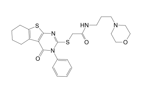 acetamide, 2-[(3,4,5,6,7,8-hexahydro-4-oxo-3-phenylbenzo[4,5]thieno[2,3-d]pyrimidin-2-yl)thio]-N-[3-(4-morpholinyl)propyl]-