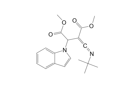 DIMETHYL_2-(TERT.-BUTYLIMINOMETHYLENE)-3-(INDOL-1-YL)-SUCCINATE