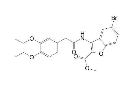 5-Bromo-3-[[2-(3,4-diethoxyphenyl)-1-oxoethyl]amino]-2-benzofurancarboxylic acid methyl ester