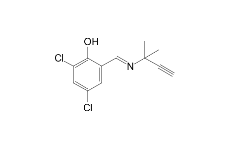 4,6-dichloro-2-[N-(1,1-dimethyl-2-propynyl)formimidoyl]phenol