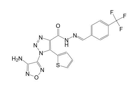 1-(4-amino-1,2,5-oxadiazol-3-yl)-5-(2-thienyl)-N'-{(E)-[4-(trifluoromethyl)phenyl]methylidene}-1H-1,2,3-triazole-4-carbohydrazide