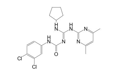 urea, N-[(E)-(cyclopentylamino)[(4,6-dimethyl-2-pyrimidinyl)amino]methylidene]-N'-(3,4-dichlorophenyl)-