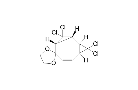 Spiro[1,3-dioxolane-2,5'-tricyclo[6.1.0.02,4]non[6]ene], 3',3',9',9'-tetrachloro-, (1'.alpha.,2'.beta.,4'.beta.,8'.alpha.)-