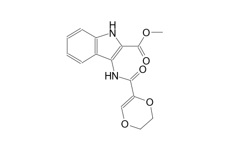 methyl 3-[(5,6-dihydro-1,4-dioxin-2-ylcarbonyl)amino]-1H-indole-2-carboxylate