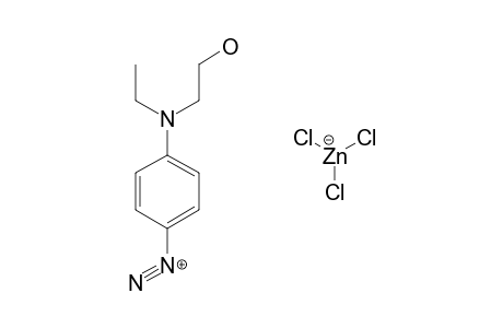 p-[ethyl (2 -hydroxyethyl)amino]benzenediazonium chloride, compound with zinc chloride