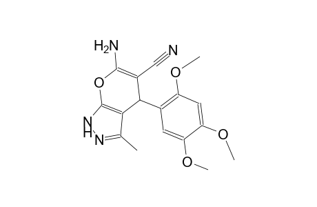 6-Amino-3-methyl-4-(2,4,5-trimethoxyphenyl)-1,4-dihydropyrano[2,3-c]pyrazole-5-carbonitrile