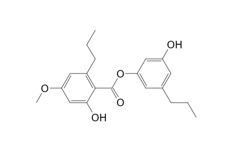 3'-hydroxy-5'-propylphenyl 2-hydroxy-4-methoxy-6-propylbenzoate