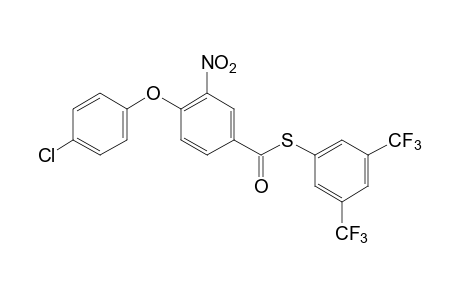 4-(p-CHLOROPHENOXY)-3-NITROTHIOBENZOIC ACID, S-(alpha,alpha,alpha,alpha',alpha',alpha'-HEXAFLUORO-3,5-XYLYL) ESTER