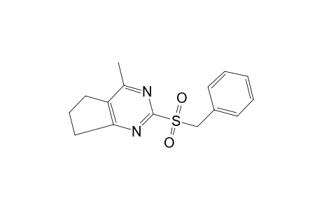 2-(BENZYLSULFONYL)-6,7-DIHYDRO-4-METHYL-5H-CYCLOPENTAPYRIMIDINE