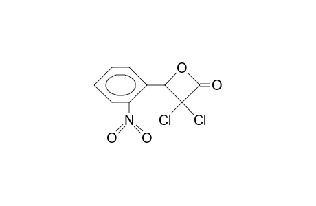 3,3-DICHLORO-4-(o-NITROPHENYL)-2-OXETANONE
